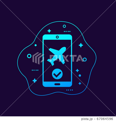 flight mode in the smart phone, vector icon 67064596