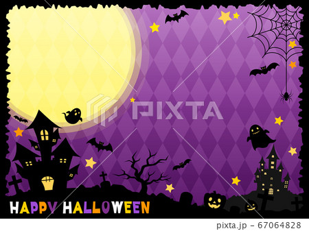 満月のハロウィンイラスト 67064828