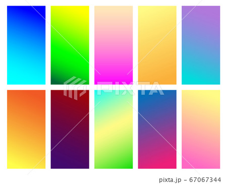 Set of color gradient backgrounds 67067344