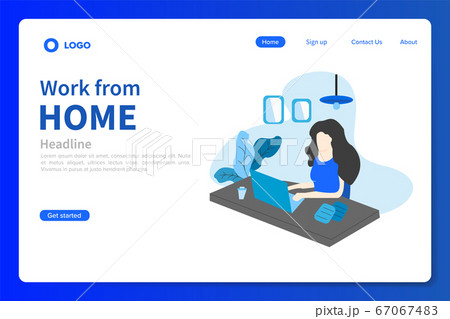 girl with laptop sitting on the chair. Freelance or studying concept. girl with laptop sitting on the chair. Freelance or studying concept. 67067483