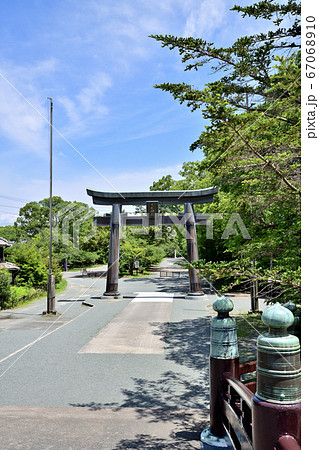 柳川市 三柱神社の鳥居 柳川市 三柱神社の鳥居 67068910