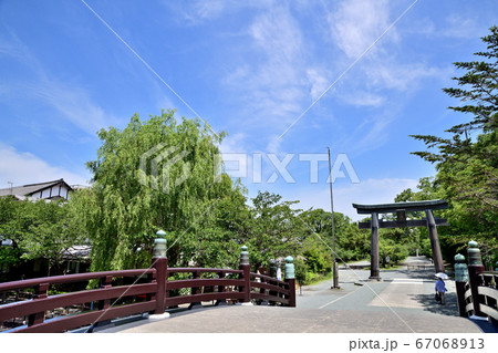 柳川市 三柱神社の鳥居 柳川市 三柱神社の鳥居 67068913