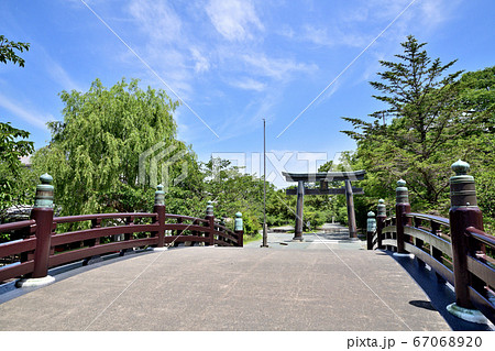 柳川市　三柱神社の鳥居 67068920