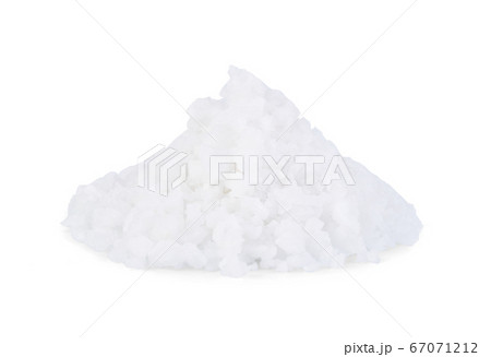 heap of salt isolated on white background with heap of salt isolated on white background with 67071212