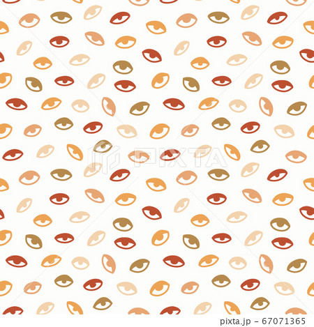 Seamless pattern with hand drawn eye, vector illustration 67071365