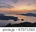 しまなみ来島海峡・カレイ山展望台からの眺め 67071565