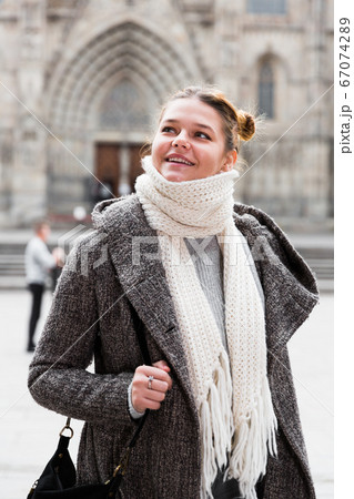female in the historical city center female in the historical city center 67074289