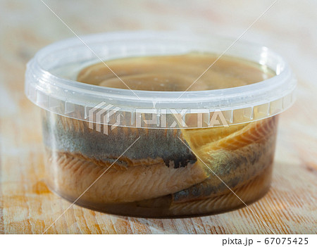 Preserved marinated herring Preserved marinated herring 67075425