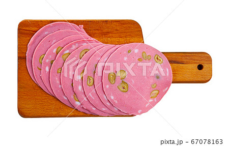 Slices of Mortadella with olives Slices of Mortadella with olives 67078163