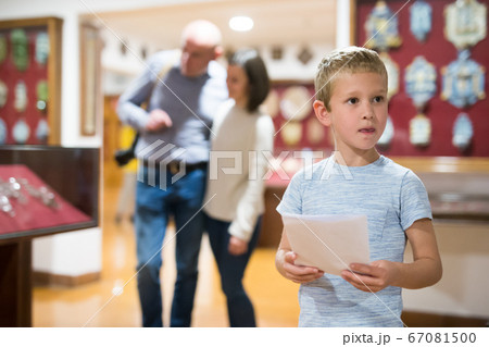 Family visiting museum Family visiting museum 67081500
