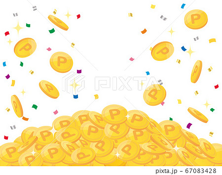 Pile of points gold coins Pile of points gold coins 67083428