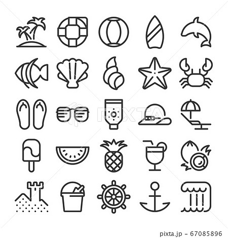 夏 アイコン セット 夏 アイコン セット 67085896