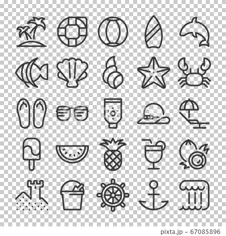 夏 アイコン セット 夏 アイコン セット 67085896