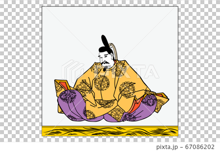 如今的Hyakunin Isshu Azuma Nishiki框架與Kasen-e 96 如今的Hyakunin Isshu Azuma Nishiki框架與Kasen-e 96 67086202
