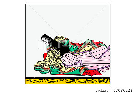 今様百人一首吾妻錦枠あり歌仙絵92二条院讃岐 67086222