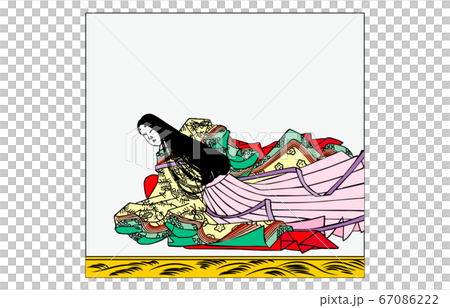 今様百人一首吾妻錦枠あり歌仙絵92二条院讃岐 67086222