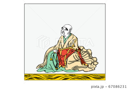 今様百人一首吾妻錦枠あり歌仙絵86西行法師 67086231