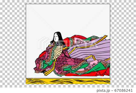 Nowadays Hyakunin Isshu Azuma Nishiki with frame Kasena-e 72 Yuko's royal family Kii 67086241