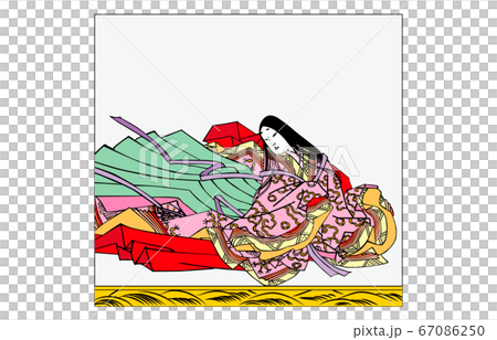 如今的Hyakunin Isshu Azuma Nishiki框架與Kasen-e 67 Suo Samurai 67086250