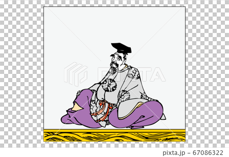 今様百人一首吾妻錦枠あり歌仙絵3柿本人麿 67086322