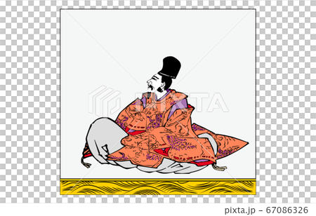 今様百人一首吾妻錦枠あり歌仙絵7安倍仲麿 67086326