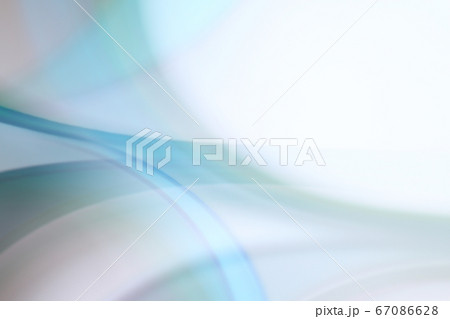 レインボーカラーの抽象的背景素材　曲線の重なり　透け感　　 67086628