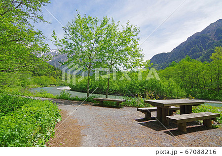 上高地の風景(田代橋、穂高橋周辺の絶景) 上高地の風景(田代橋、穂高橋周辺の絶景) 67088216