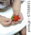 いちごを持つ赤ちゃんの手 67088631