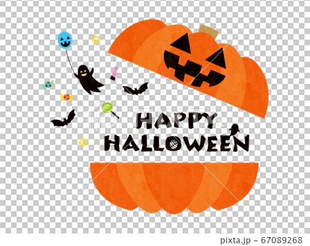 カット素材（ハロウィン）2テク 67089268