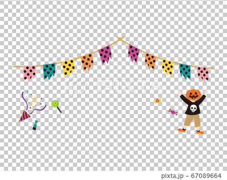 カット素材（ハロウィン）16 67089664