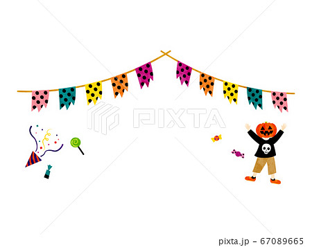 カット素材（ハロウィン）16テク 67089665