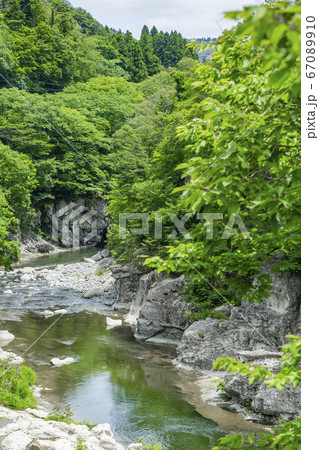 秋保温泉　磊々峡　名取川 67089910