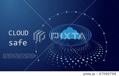 abstract blue tech background. cloud data abstract blue tech background. cloud data 67090798