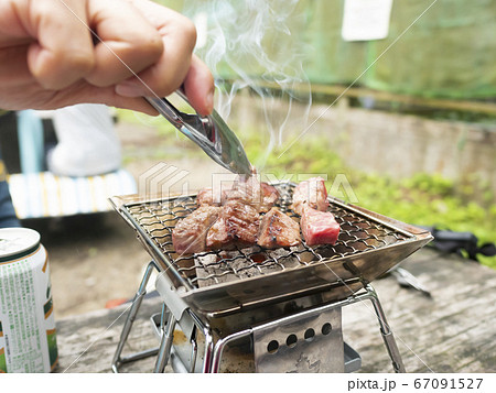 山で調理するBBQ炭火高級和牛焼肉【イチボ】 山で調理するBBQ炭火高級和牛焼肉【イチボ】 67091527