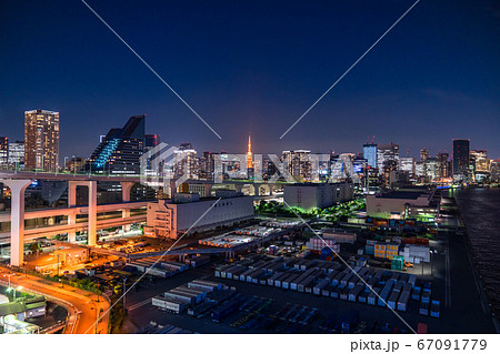 《東京都》東京都市夜景 67091779