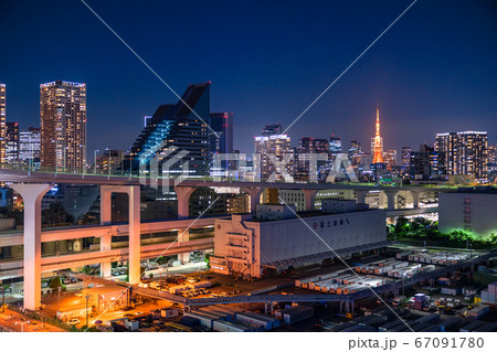 《東京都》東京都市夜景 67091780