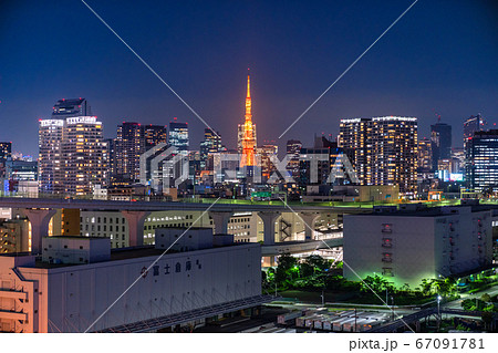 《東京都》東京都市夜景 67091781