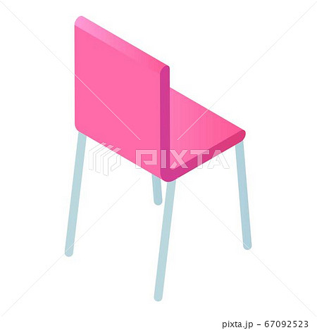 Pink chair icon, isometric style 67092523