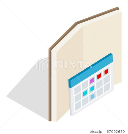 Planning schedule icon, isometric style Planning schedule icon, isometric style 67092620