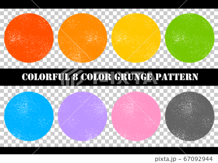 8種顏色多彩grunge模式集 67092944
