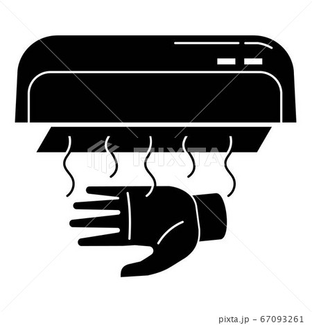 Hand dryer icon, simple style 67093261