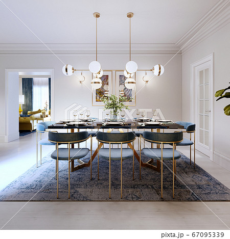 Fashionable designer dining table, black Fashionable designer dining table, black 67095339