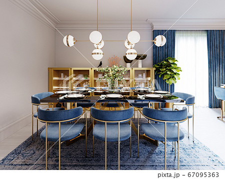 Fashionable designer dining table, black Fashionable designer dining table, black 67095363