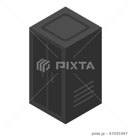 Black elevator icon, isometric style 67095997