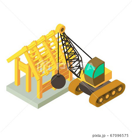 Dismantling icon, isometric style Dismantling icon, isometric style 67096575