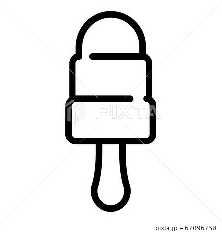 Stepped ice lolly icon, outline style Stepped ice lolly icon, outline style 67096758