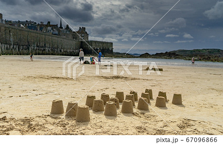 Low sea tide in San Malo travel visit 67096866