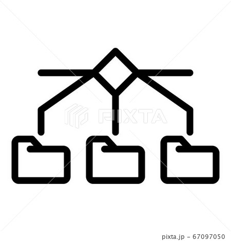 Server folders icon, outline style Server folders icon, outline style 67097050