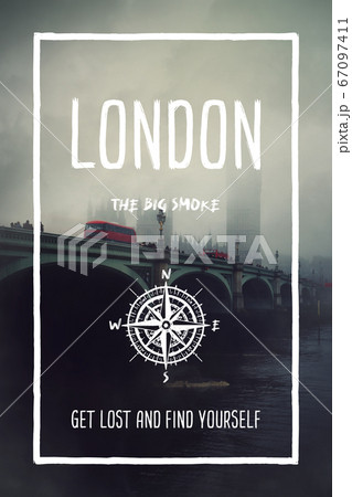 London, UK, the big smoke city. Trendy travel London, UK, the big smoke city. Trendy travel 67097411