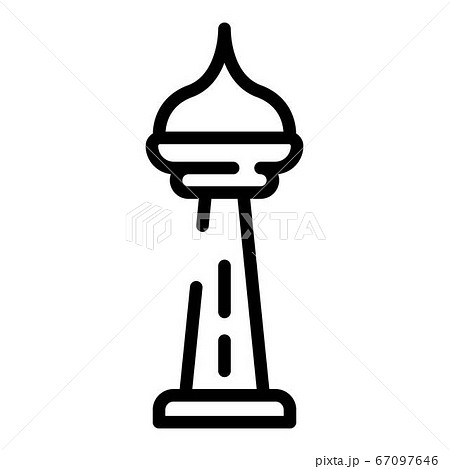 Islam tower icon, outline style Islam tower icon, outline style 67097646